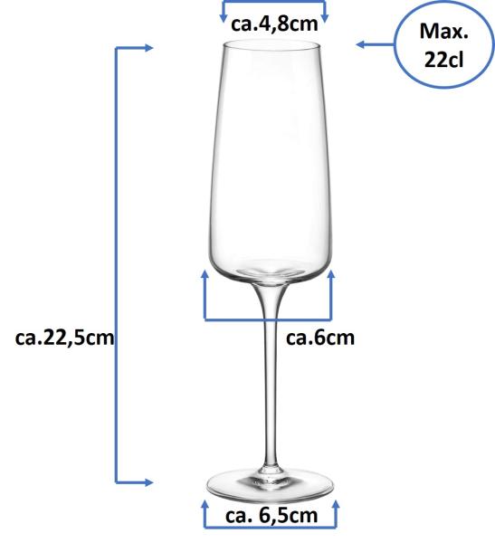 Nexo Sektglas 22cl  - 6 Stück